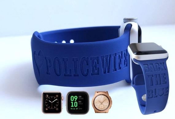 Blue lives matter apple watch best sale band