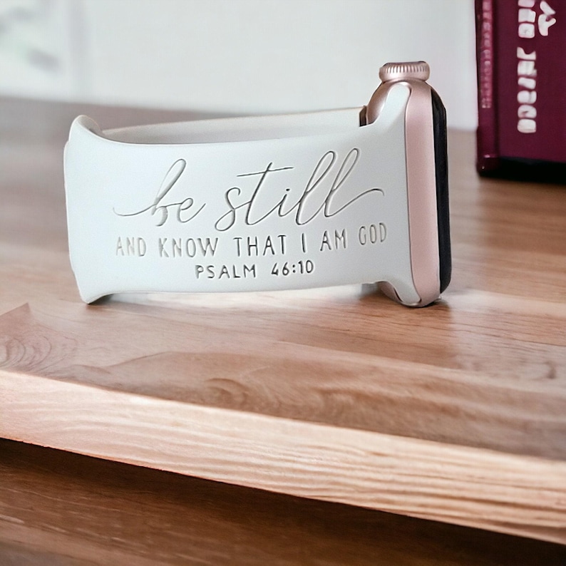 Personalized Apple Compatible Watch Band: Laser Engraved Silicone Strap ...