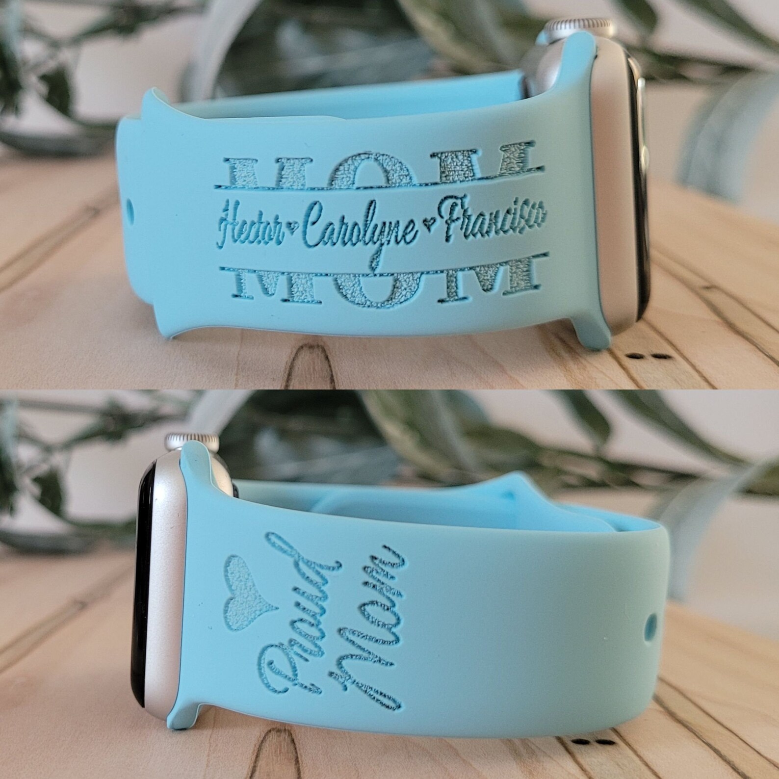 Engraved Watch Band PROUD MOM for Apple Fitbit Samsung Etsy