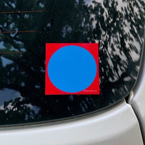 3-Pack: Blue Dot in a Red State sticker, so subtle it's called "The Wink" (smart + funny + SUBTLE + cool + part of proceeds donated)