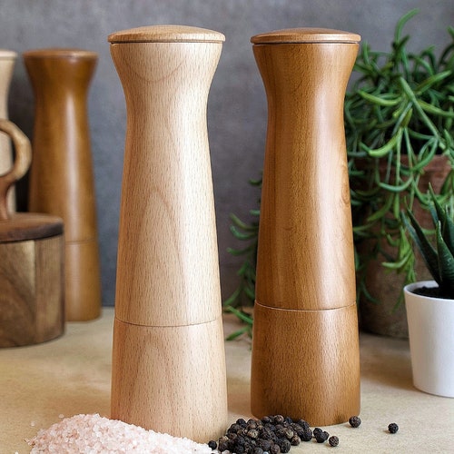 handmade wooden pepper grinder