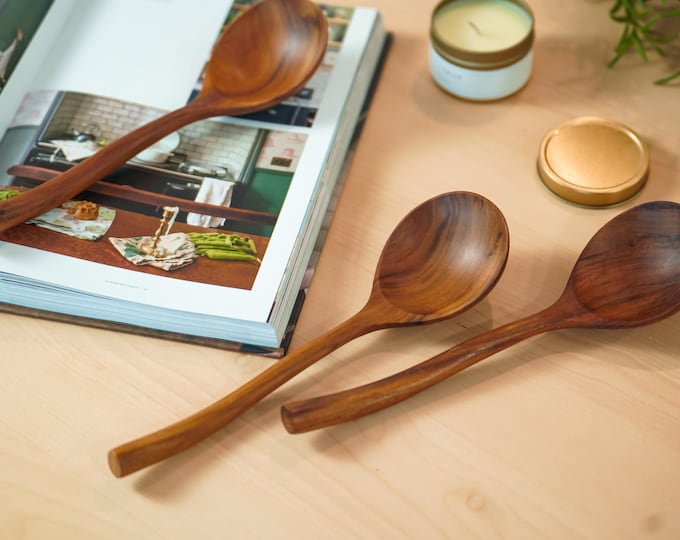 Artisan Teak Soup & Sauce Ladle, Teak Soup Spoon