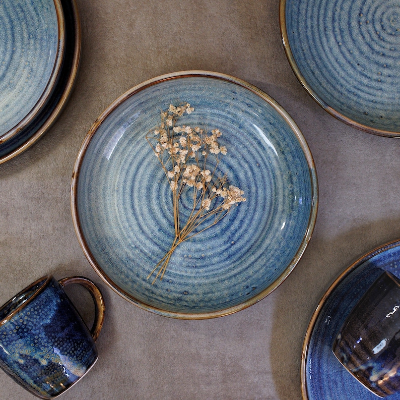 High Quality Ceramic Pottery Plate Collection Handmade Etsy