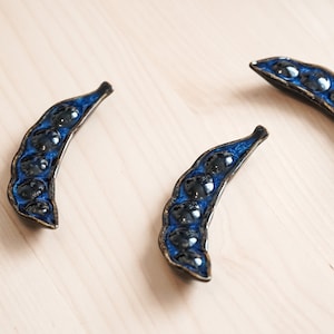 Handmade Ceramic Chopstick Rest, Handmade Night Blue Ceramic Chopstick Rest, Pottery Chopstick Rest, Chopstick Holder, Christmas Gifts