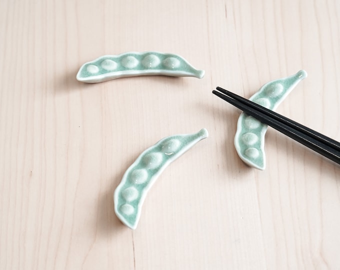 Light Green Handmade Ceramic Chopstick Rest