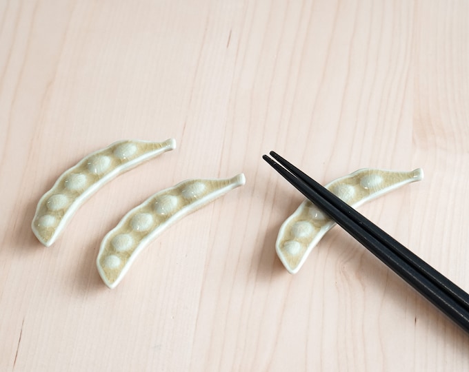 Light Gold Handmade Ceramic Chopstick Rest