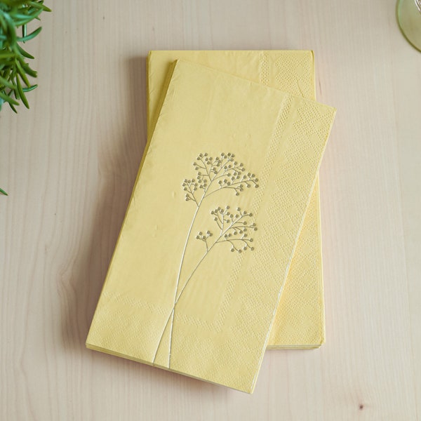 Yellow Napkins Etsy