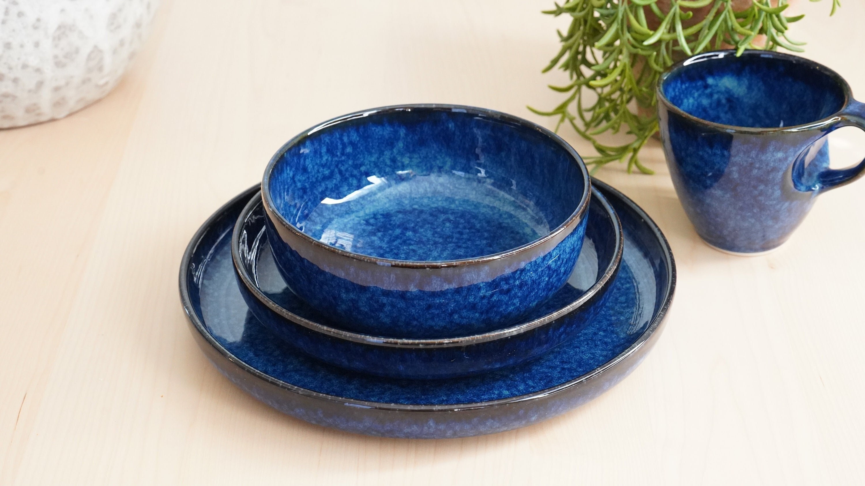 Blue Dinnerware Set 