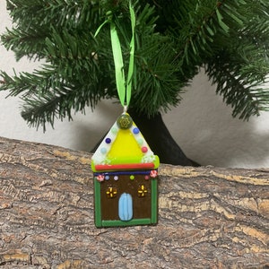 Fused Glass Gingerbread House