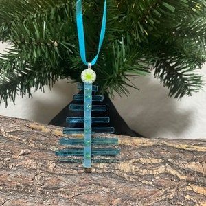 Fused Glass Tree Ornament
