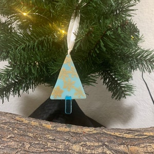 Fused Glass Tree Ornament