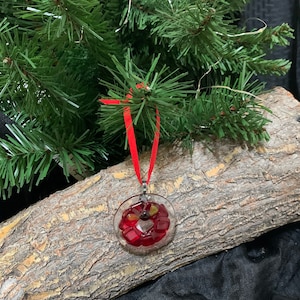 Fused Glass Wreath Ornament