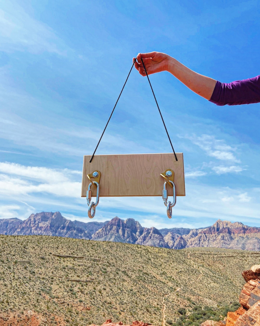 Rock Climbing Anchor Board Climber Hangboard Training Aide Attatchment