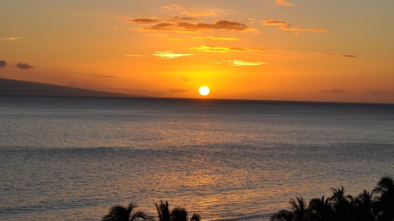 GeographicVisions Maui Sunset Virtual ZOOM Background