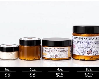 Black Owned Natural Pure Whipped Body Butter Quadruple Blend All Cold Pressed Oils