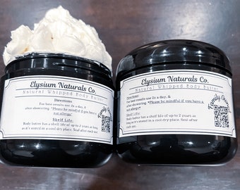 Black Owned Whipped Body Butter Viervoudige botermix 5+ koudgeperste ingrediënten