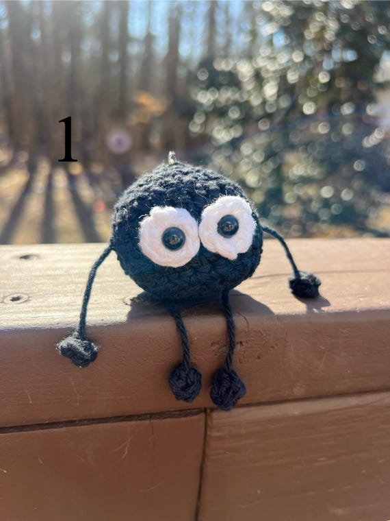 Crochet Soot Sprite Studio Ghibli Keychain - Etsy