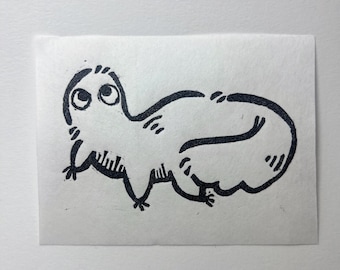 Brushbuddy Linosnede Print Heksenhoed Atelier