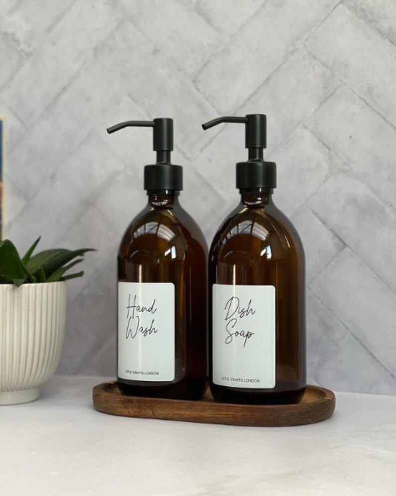 Kitchen & Bathroom Labels Soap Dispenser Labels Hand Wash Etsy UK