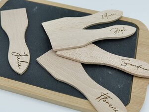 Lot De 100 Spatules à Raclette En Bois De Hêtre - 13 Cm De Long, 3,5 Cm De Large - Vente En Gros, Pour Restaurant Ou événement