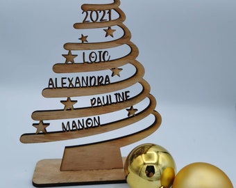 Christmas decoration - Christmas table decoration - ornament - Family names