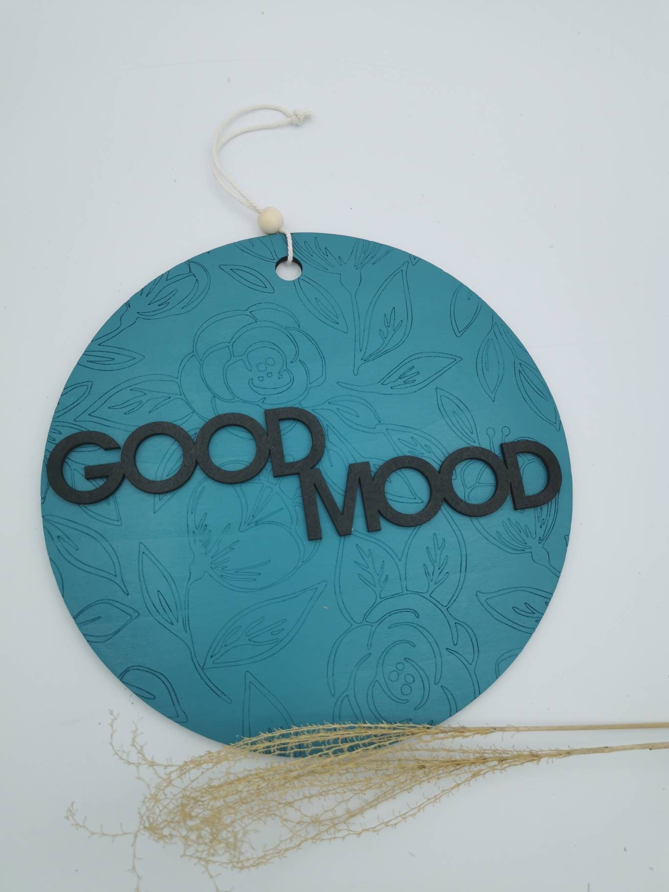 Déco Murale 25cm Bleu Lagon Good Mood