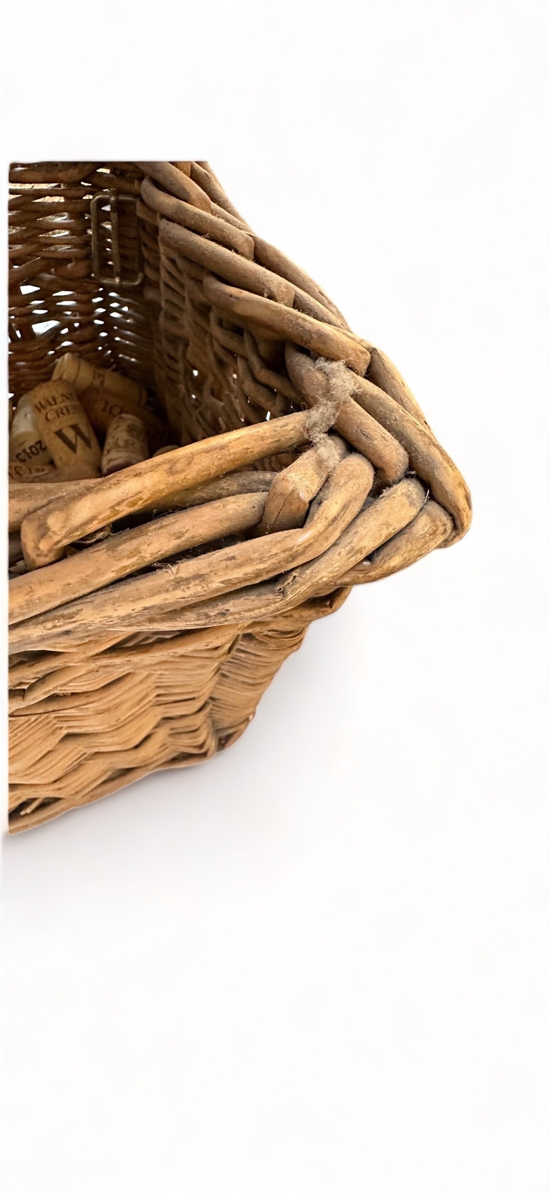 Antique Fishing Basket Wicker Etsy