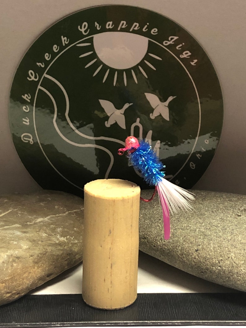 132oz Hand Tied Squirmy Wormy tail Crappie Jigs