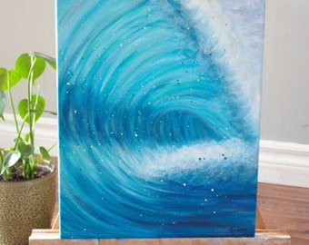 Inner Ocean Wave Art Acrylique - Toile