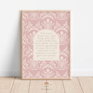 Cottagecore Nursery Art Print: The Blessing Verse (Digital Download)