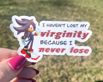 Virgin Sticker, I Never Lose, Funny, Glossy Sticker