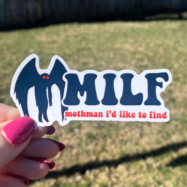 MILF Mothman Sticker | Mothman Sticker | Funny Sticker | Sticker for Laptop | Funny Sticker