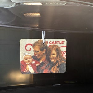 Custom Photo Car Air Freshener, Picture Air Freshener, Custom Car Freshie, Personalized Gift, Mothers Day Gift, Gift for Mom