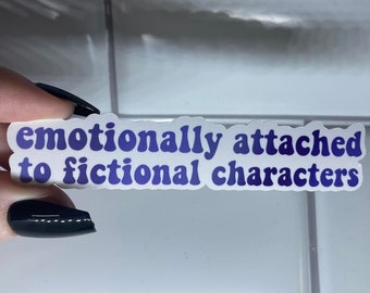 Fictional Characters Glossy Sticker, Fandom Sticker