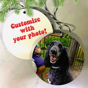 Photo Christmas Ornament | Personalized Christmas Ornament | Custom Christmas Ornament | Ornament with Photo |Add your photo |Christmas Gift