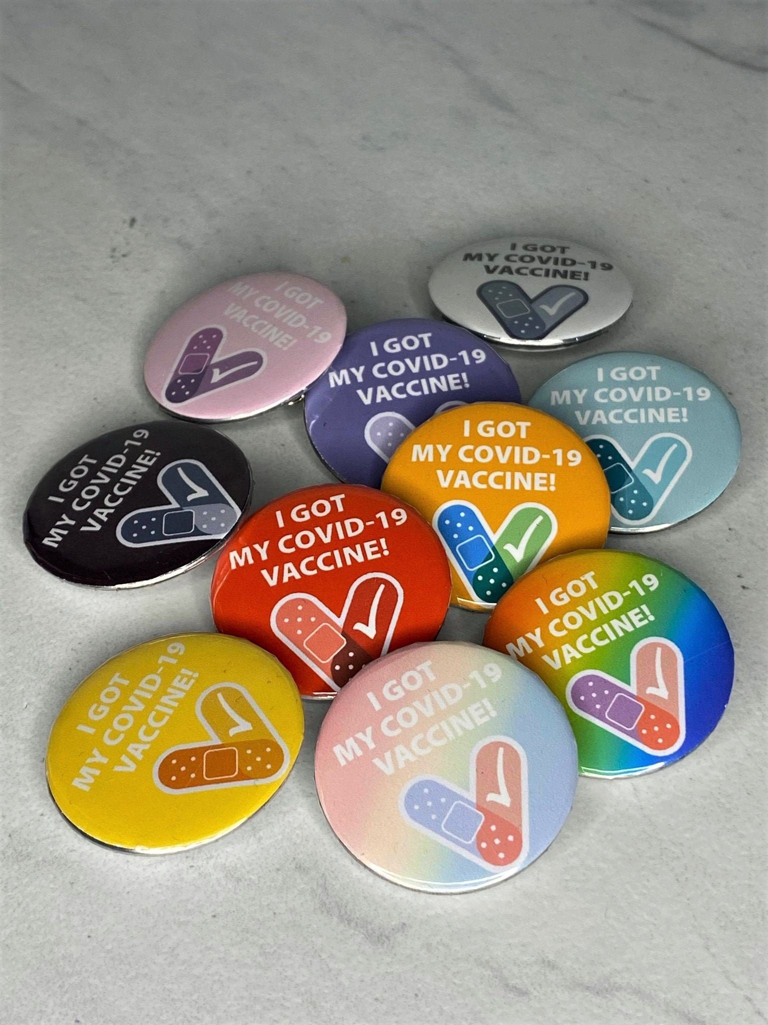 CDC Covid Vaccine Pin | I Got My COVID vaccine | Bulk Pins | COVID 19…