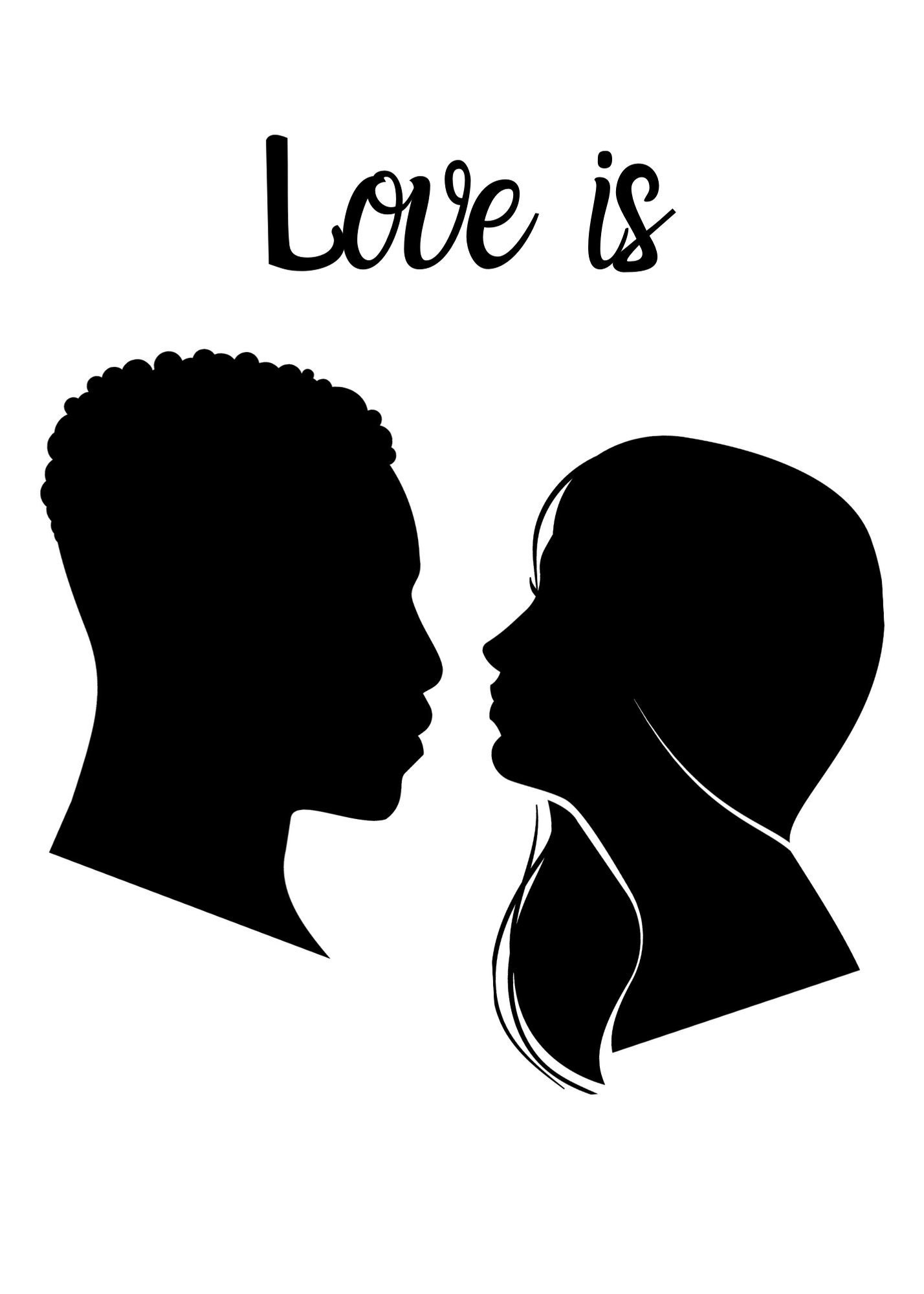 Love Is Colorblind Digital Print Equity Diversity Etsy