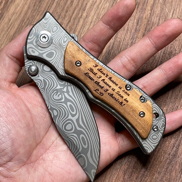 Gift for Son, Personalized Gift for Stepson, Gift for Military Son, Son Birthday Gift, Christmas Gift for Son, Stepson, Engraved Knife