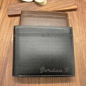 Regalo para el hijo, regalo personalizado para hijastro, regalo para yerno, regalo de cumpleaños del hijo, regalo de Navidad para el hijo, hijastro, billetera grabada
