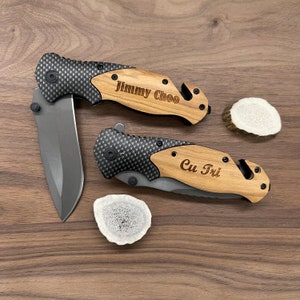 Engraved Pocket Knife for Boyfriend, Personalized Knife for Husband, Hunting Knife, Custom Knife, Boyfriend Gift, Husband Gift, Pocket Knife