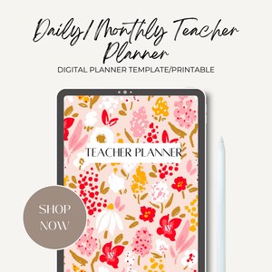 Monthly/Daily Digital Teacher Planner