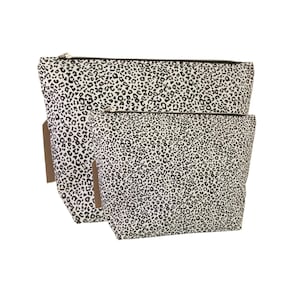 Makeup bag, toiletry bag, cosmetic bag, gift for her, leopard print
