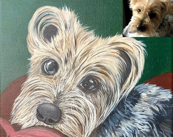 Acrylic Pet Portrait (Custom, From Photo, Dogs & Cats) Holiday, Birthday, Memorial Gift