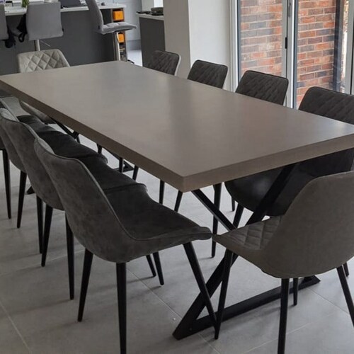 Concrete Dining Table With Steel Legs / Custom Sizes / Custom Etsy UK