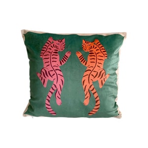 Tiger Sage Green Cushion Cover