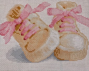 Baby Girl New Baby Unique Present Needlepoint Stamped Cross Stitch Pre-Stamped Embroidery