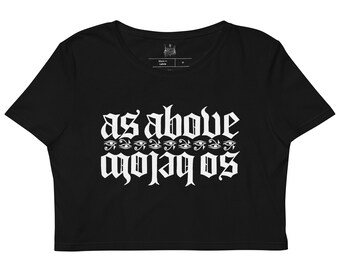 As Above, So Below - "MARKOFTHEBEAST" Crop Top