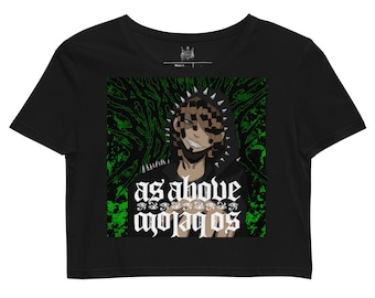 As Above, So Below - "AMVUNDEAD" Crop Top