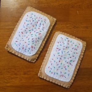 Felt Food Handmade Poptarts Toaster Pastries, Set of 2 NEW