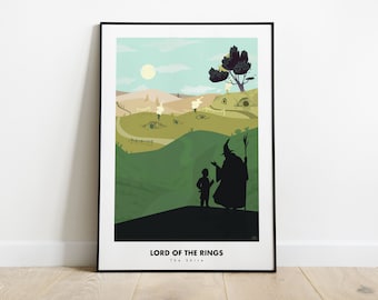 Lotr - movie inspired minimalist poster